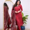 Women Embrodairy  Stright Kurta Set