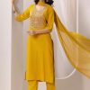 Women Embroidered Rayon kurta set