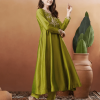 Embroidered Anarkali and Pant with Dupatta Set