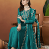 Women’s Embroidered Anarkali and Pant with Dupatta Set