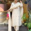 Women Embroidered Chinon Kurta Set