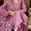 Women Embroidered Chanderi  SILK  kurta set