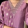 Women Embroidered Chanderi  SILK  kurta set