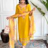 Women Embroidered  kurta set With Dupatta