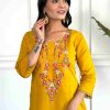 Women Embroidered  kurta set With Dupatta