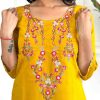Women Embroidered  kurta set With Dupatta