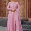 Women’s Embroidered Kurta Set and with Dupatta SetPink