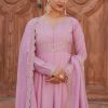 Women’s Embroidered Kurta Set and with Dupatta SetPink