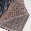 Grey & Purple Banarasi Silk Saree