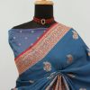 Teal Blue Banarasi Silk Saree