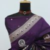 Royal Purple Banarasi Silk Saree