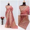 Dusty Rose Banarasi Silk Saree