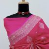 Pink Banarasi Silk Saree