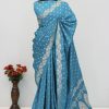 Teal Blue Banarasi Silk Saree