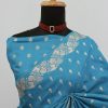 Teal Blue Banarasi Silk Saree