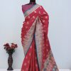 Maroon Banarasi Silk Saree