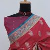 Maroon Banarasi Silk Saree