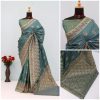 Sea Green Banarasi Silk Saree