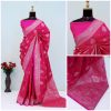 Pink Banarasi Silk Saree