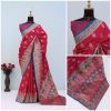 Maroon Banarasi Silk Saree