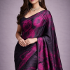 Elegant Floral Printed Saree Premium Party Wear