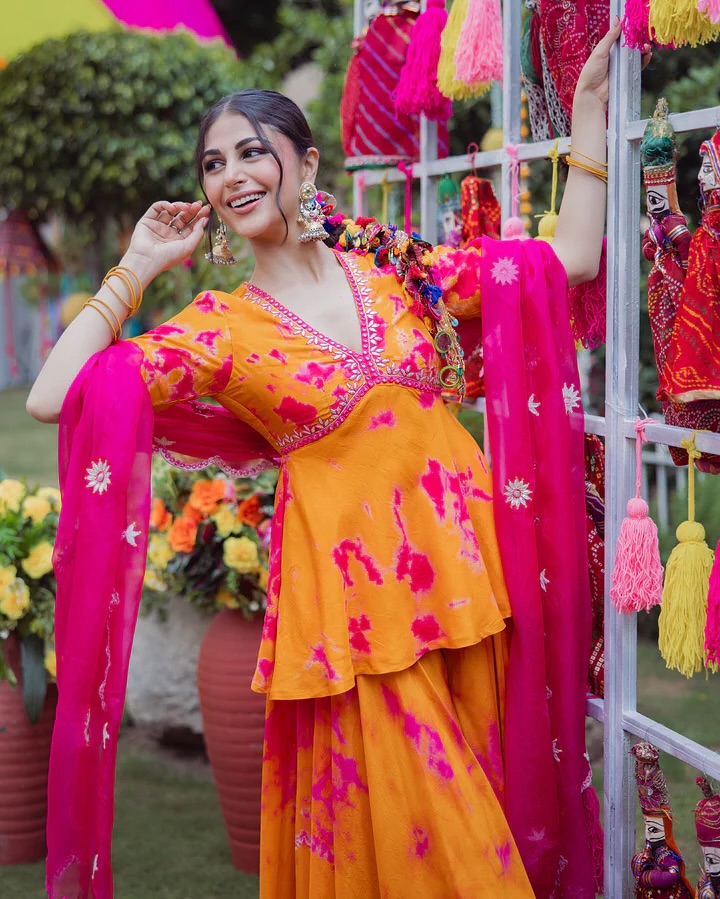 PREMIUM PRINTED TOP with plazo and dupatta set