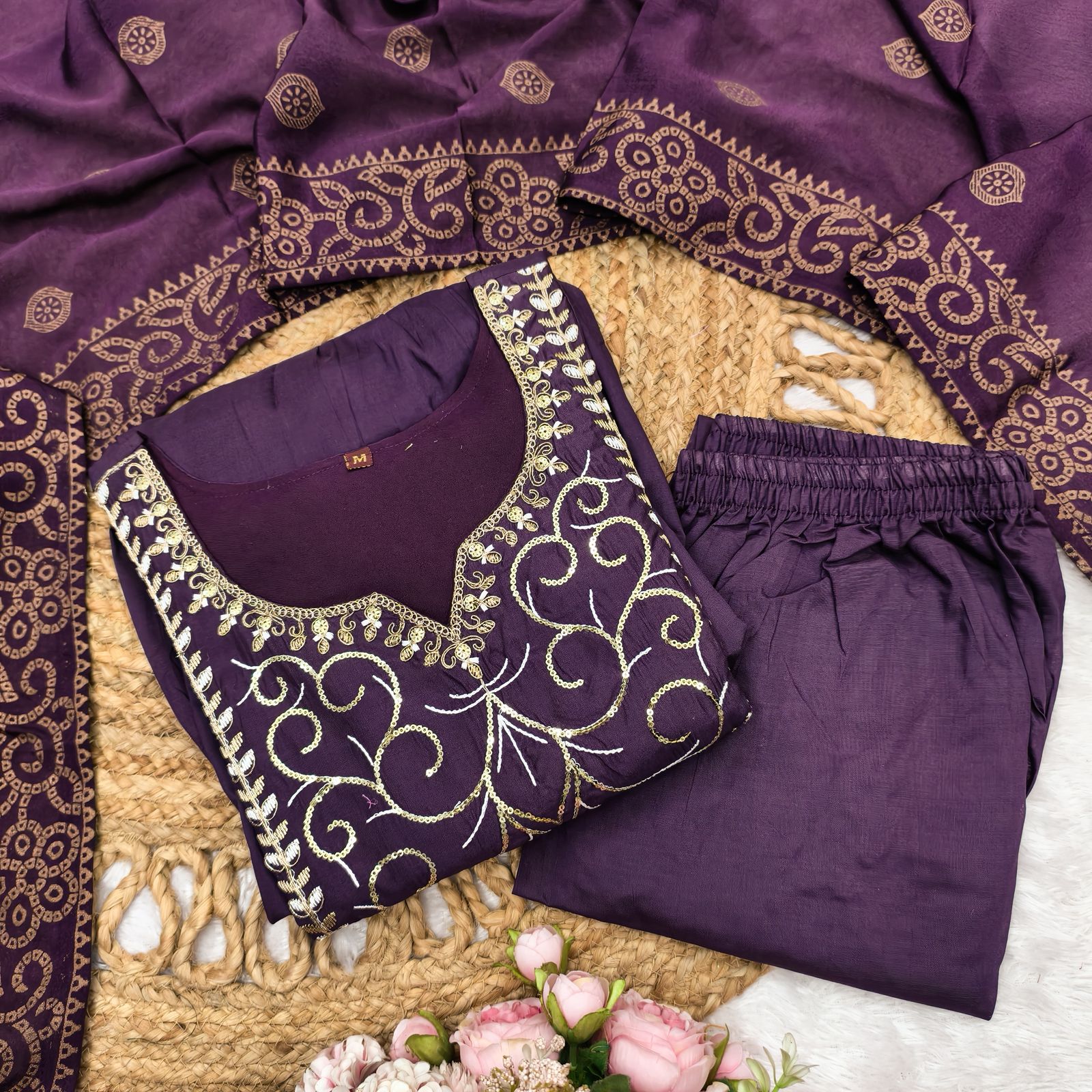 Akshara Chanderi Suit Set