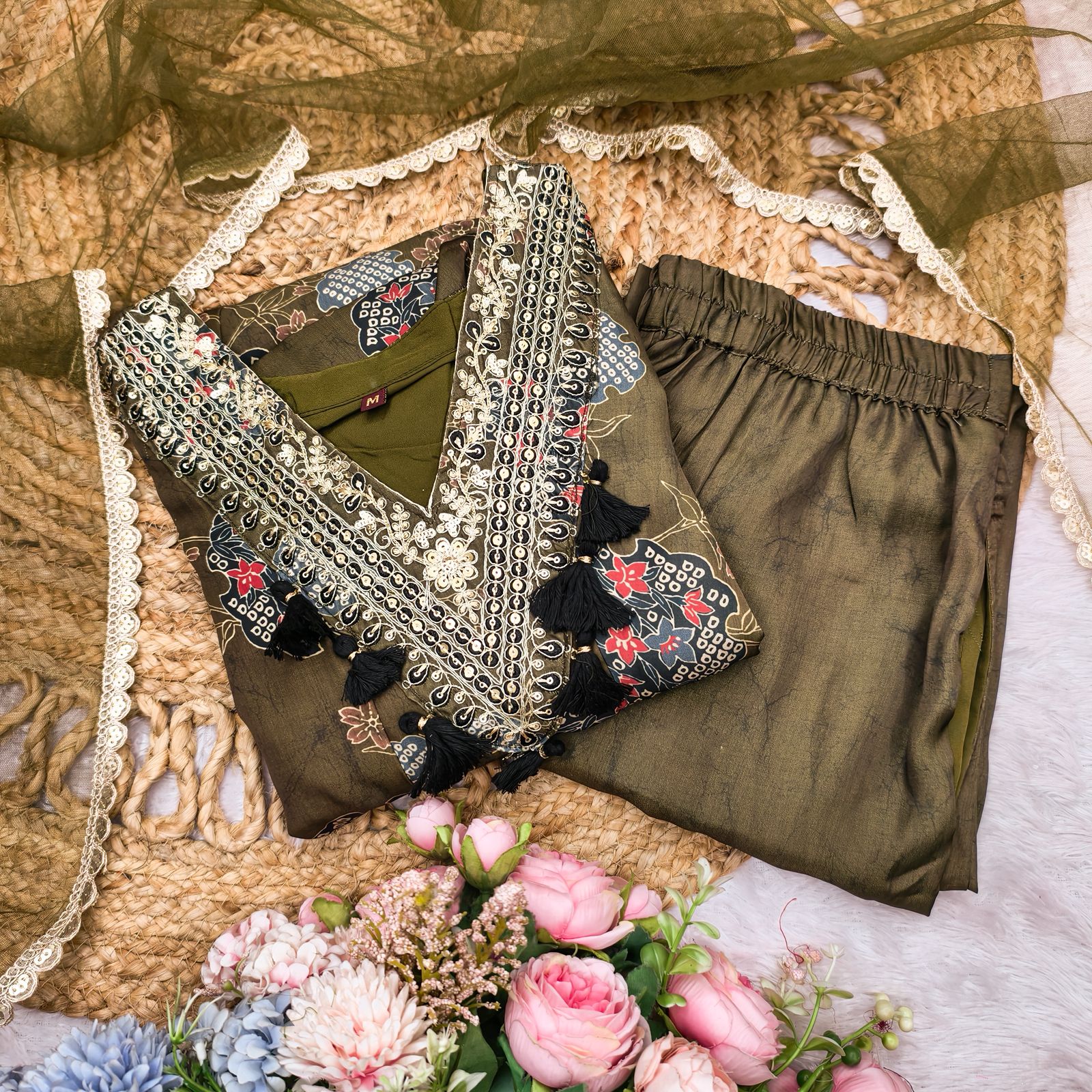 PREMIUM Anarkali SALWAR SUIT Digital Print Sets With Dupatta