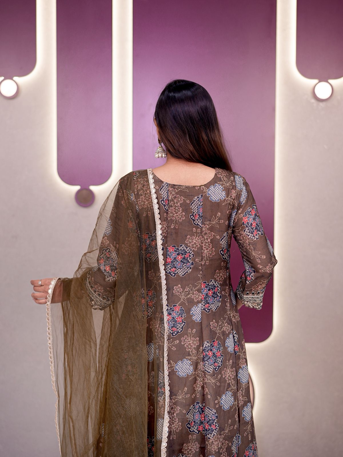 PREMIUM Anarkali SALWAR SUIT Digital Print Sets With Dupatta