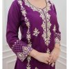 Top plazo and  Work Embroidery Dupatta