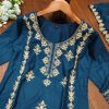 Top plazo and work Embroidery Dupatta