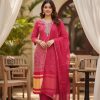 beautiful rani pink Kurata Set