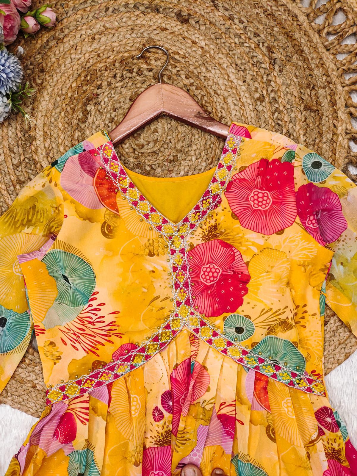 Alia cut kurtis dupatta