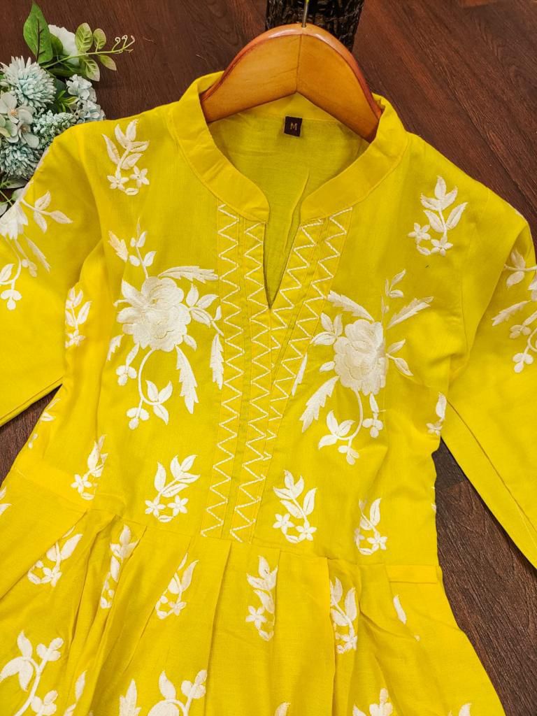 beautiful Long embroidery  gown