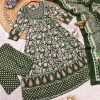 Green Anarkali Stitchied Suit Set