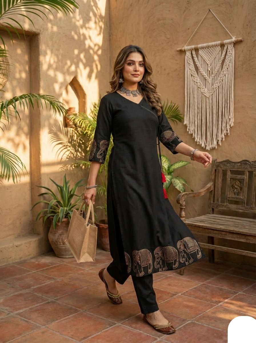 Black Elephant Beautiful Suit set