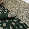 Bottle Green Banarasi Silk Saree