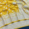 Yellow Banarasi Silk Saree