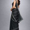 Black Elegant Saree with Golden Stone Work