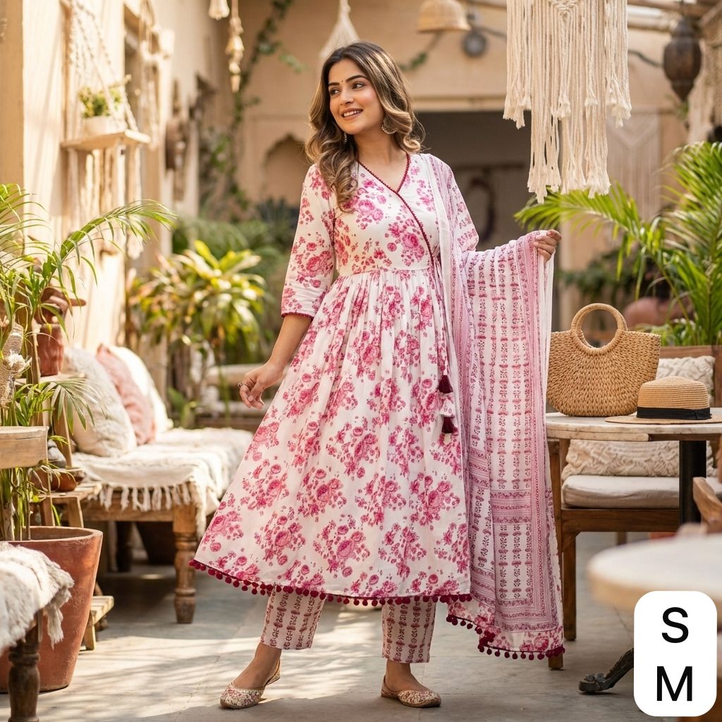 Anarkali gown pent with Dupptta