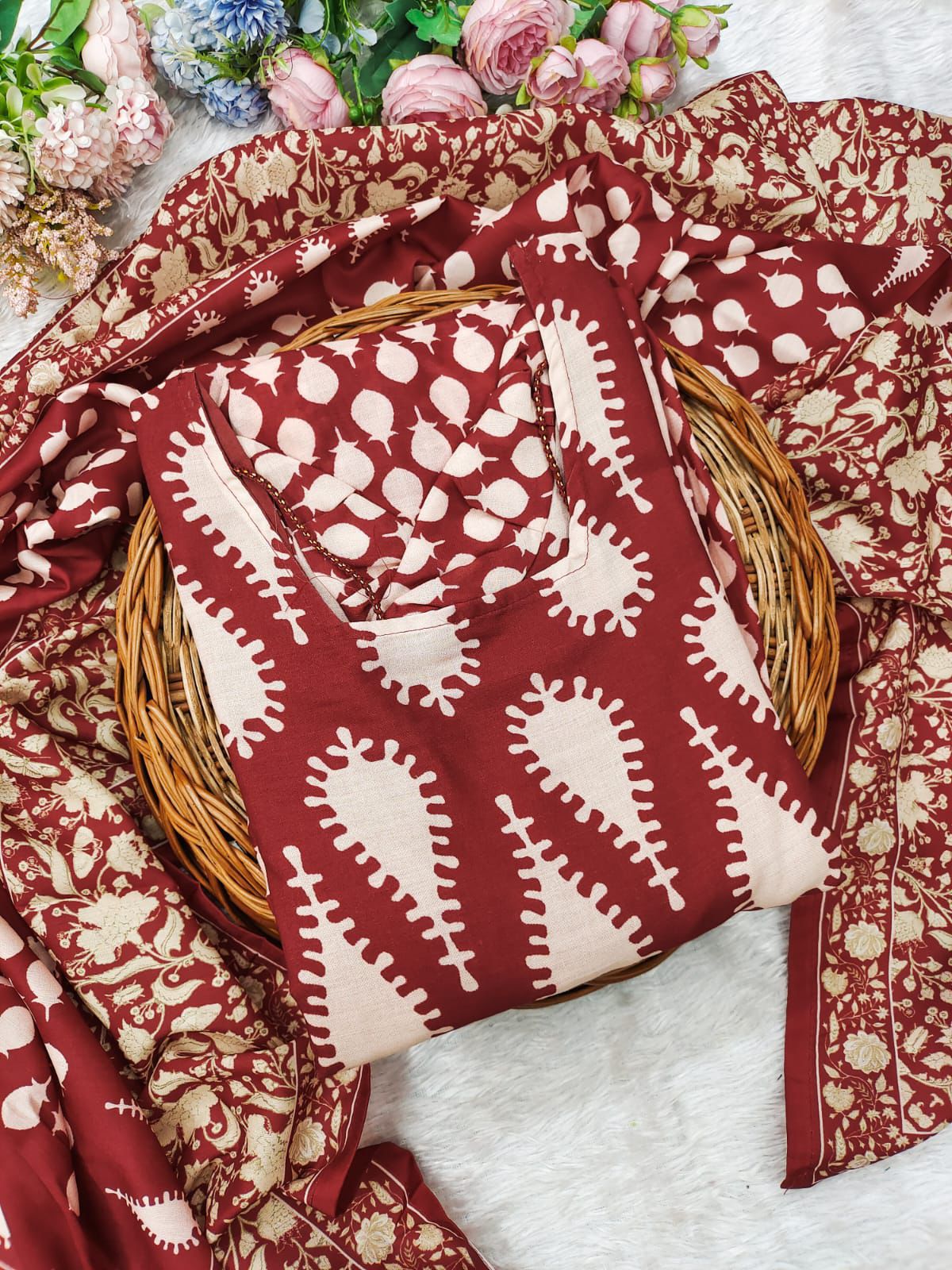 New Anarkali Heavy Cool Cotton Set