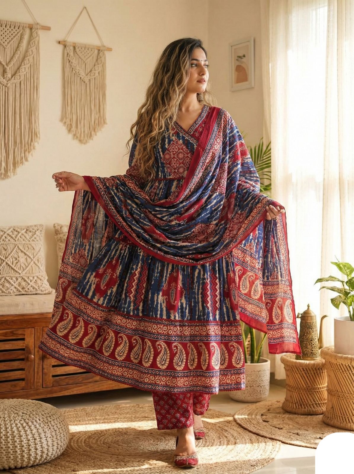 Designer Fine Cotton Suit set