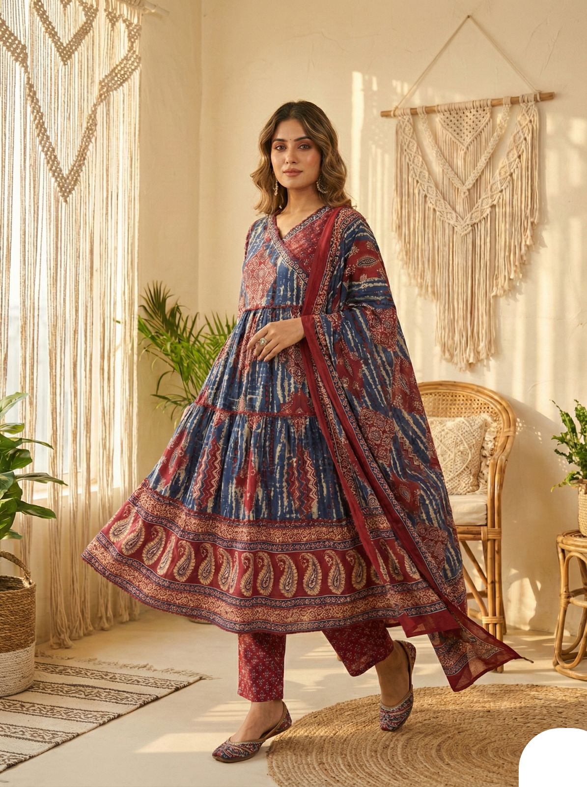 Designer Fine Cotton Suit set