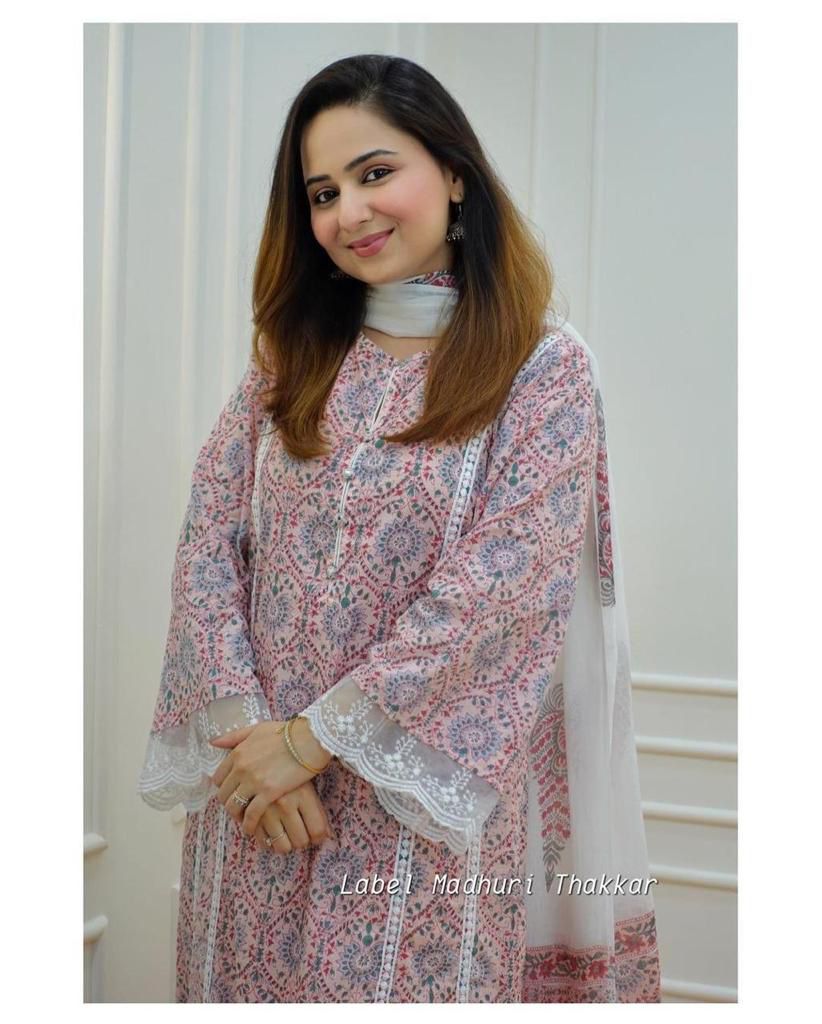New Pakistani A-line cotton suit