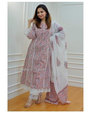 New Pakistani A-line cotton suit