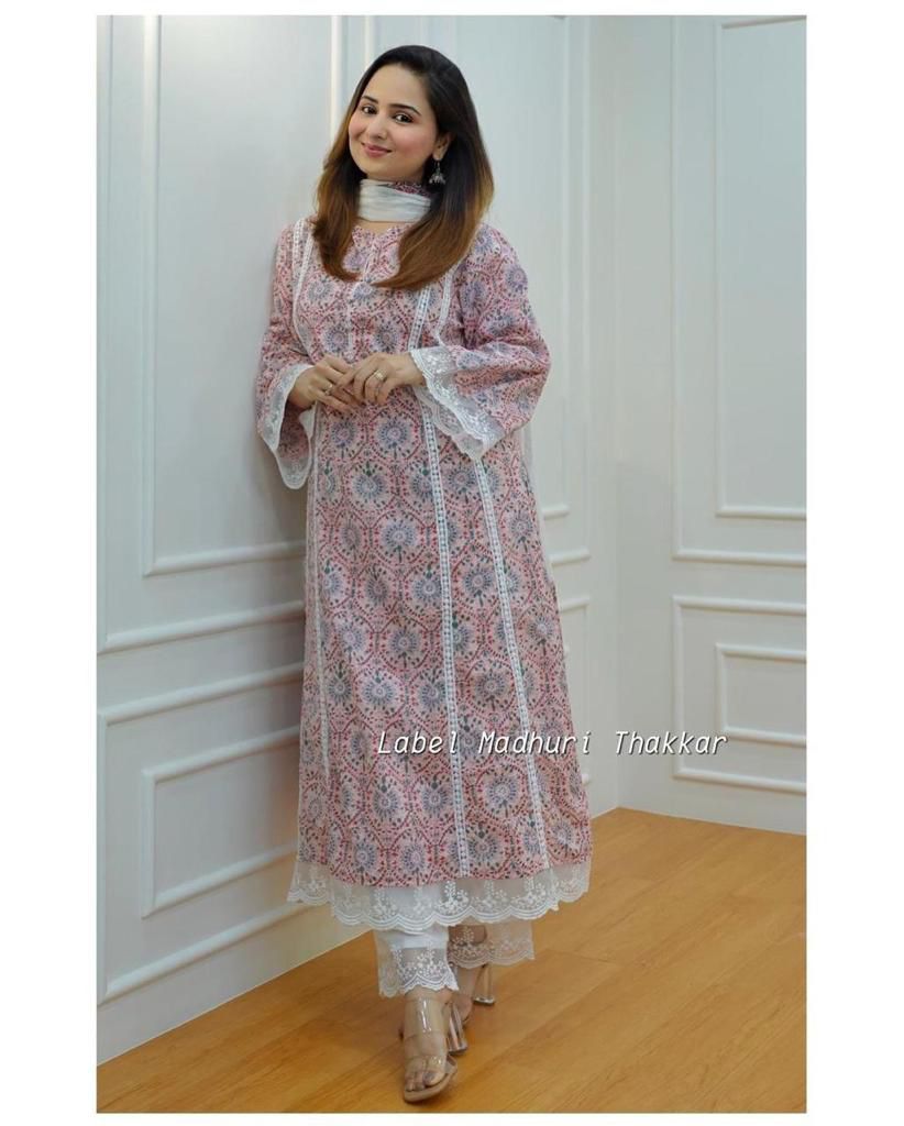 New Pakistani A-line cotton suit