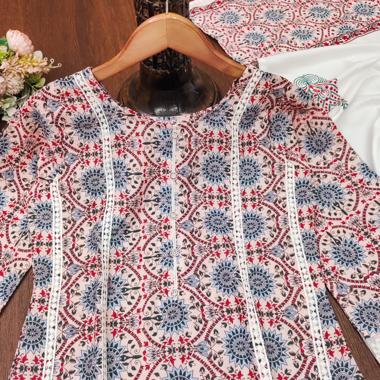 New Pakistani A-line cotton suit