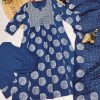Nevy Blue Beutiful Duppta Full 3 Piece Set