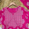Magenta Beutiful Duppta Full 3 Piece Set