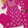 Magenta Beutiful Duppta Full 3 Piece Set